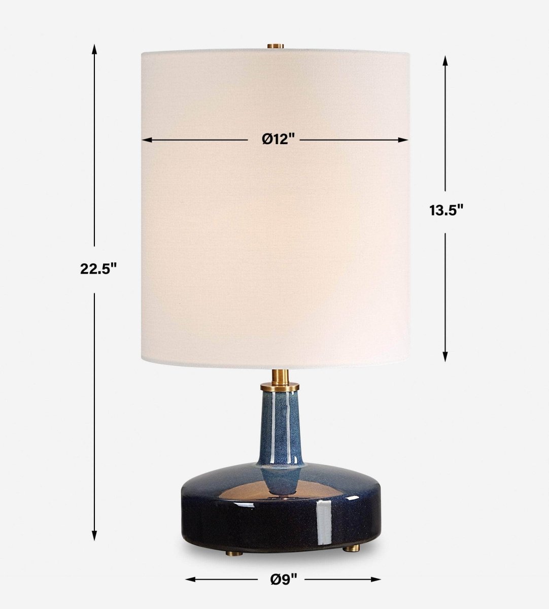 Abyss Blue Table Lamp - Uttermost - Table Lamps by Modest Hut