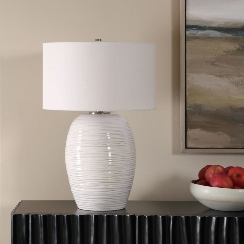 Side view of the Alkman Table Lamp by Uttermost