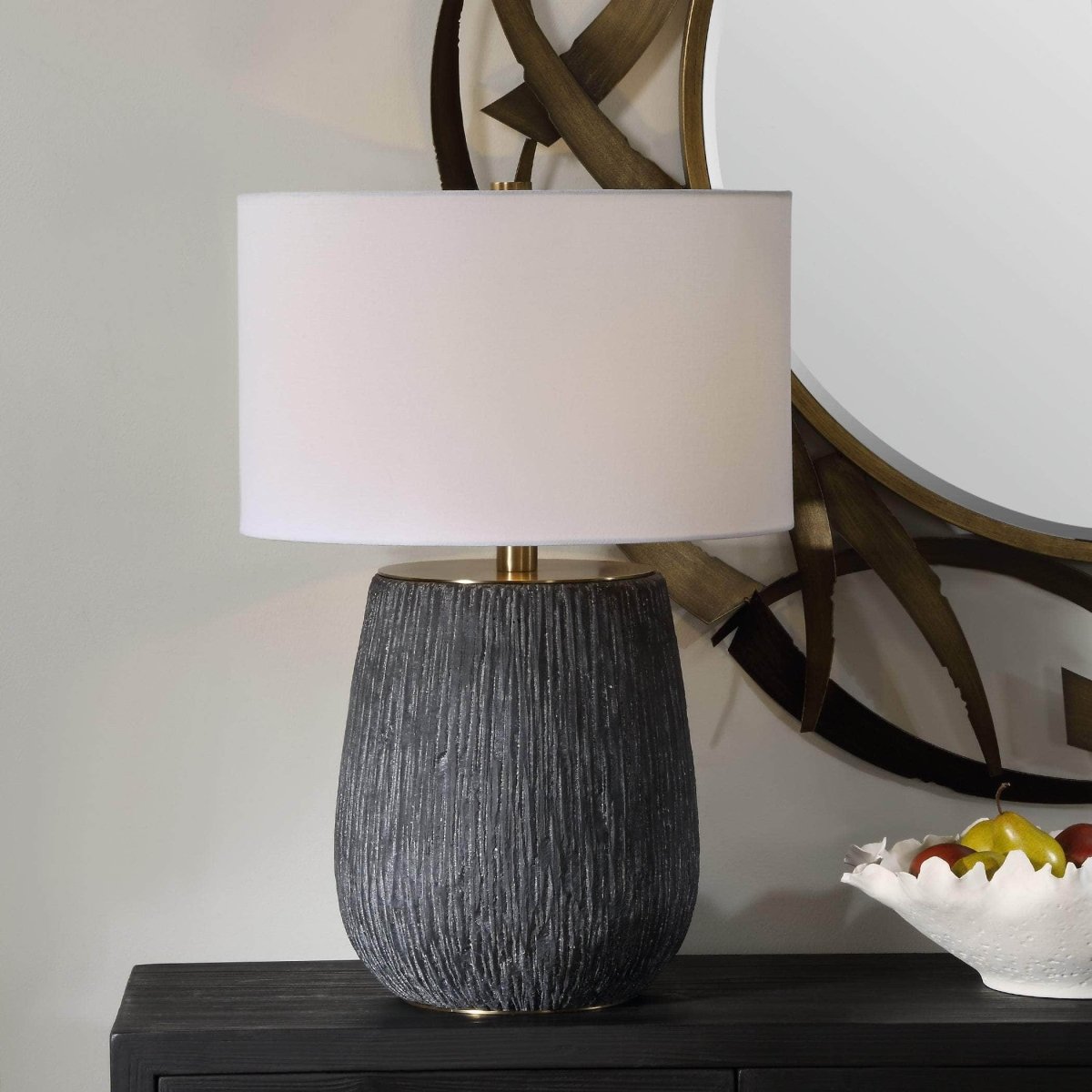 Americana Aged Black Table Lamp - Uttermost - Table Lamps by Modest Hut