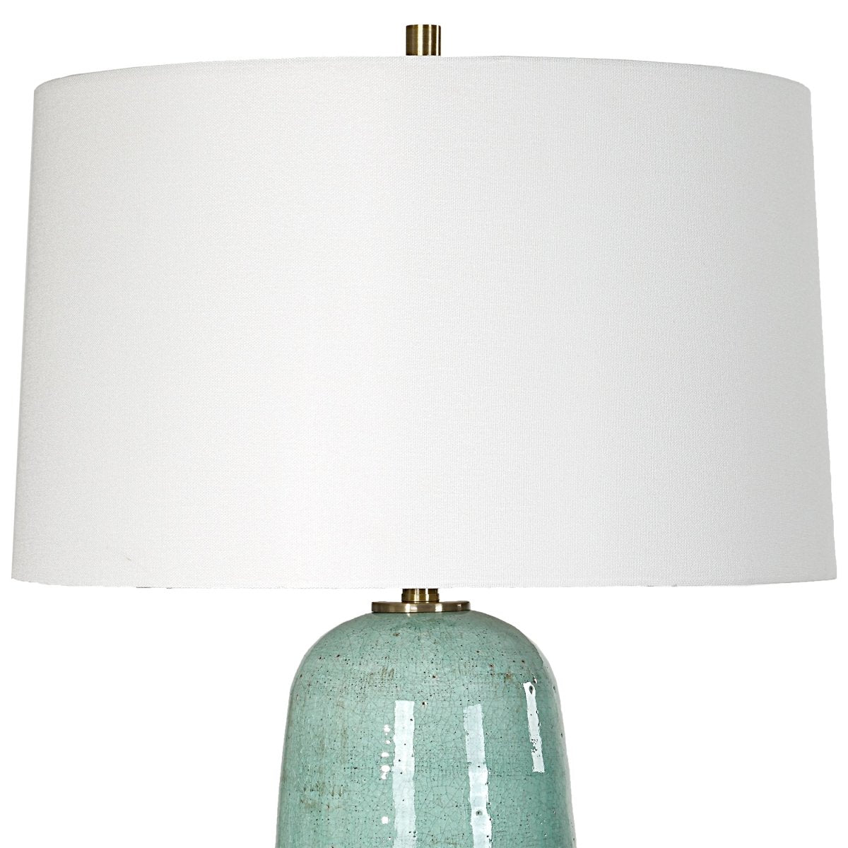 Andale Crackled Teal Table Lamp - Uttermost - Table Lamps by Modest Hut