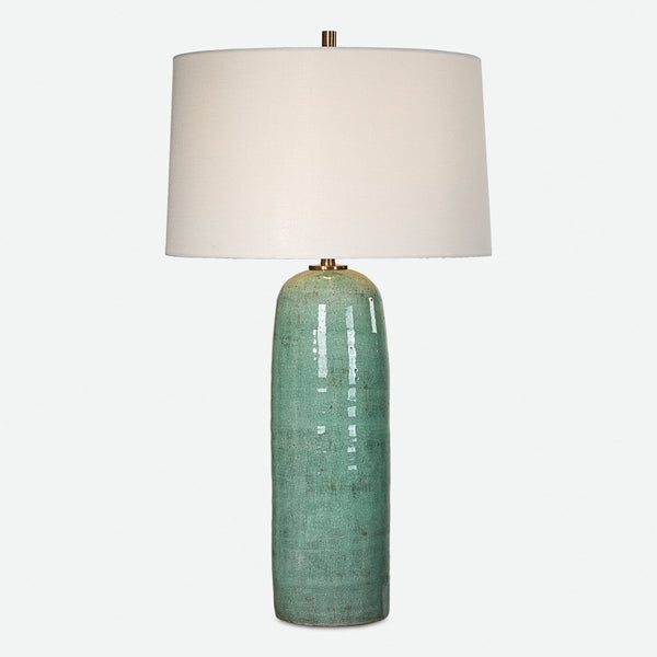 Andale Crackled Teal Table Lamp - Uttermost - Table Lamps by Modest Hut