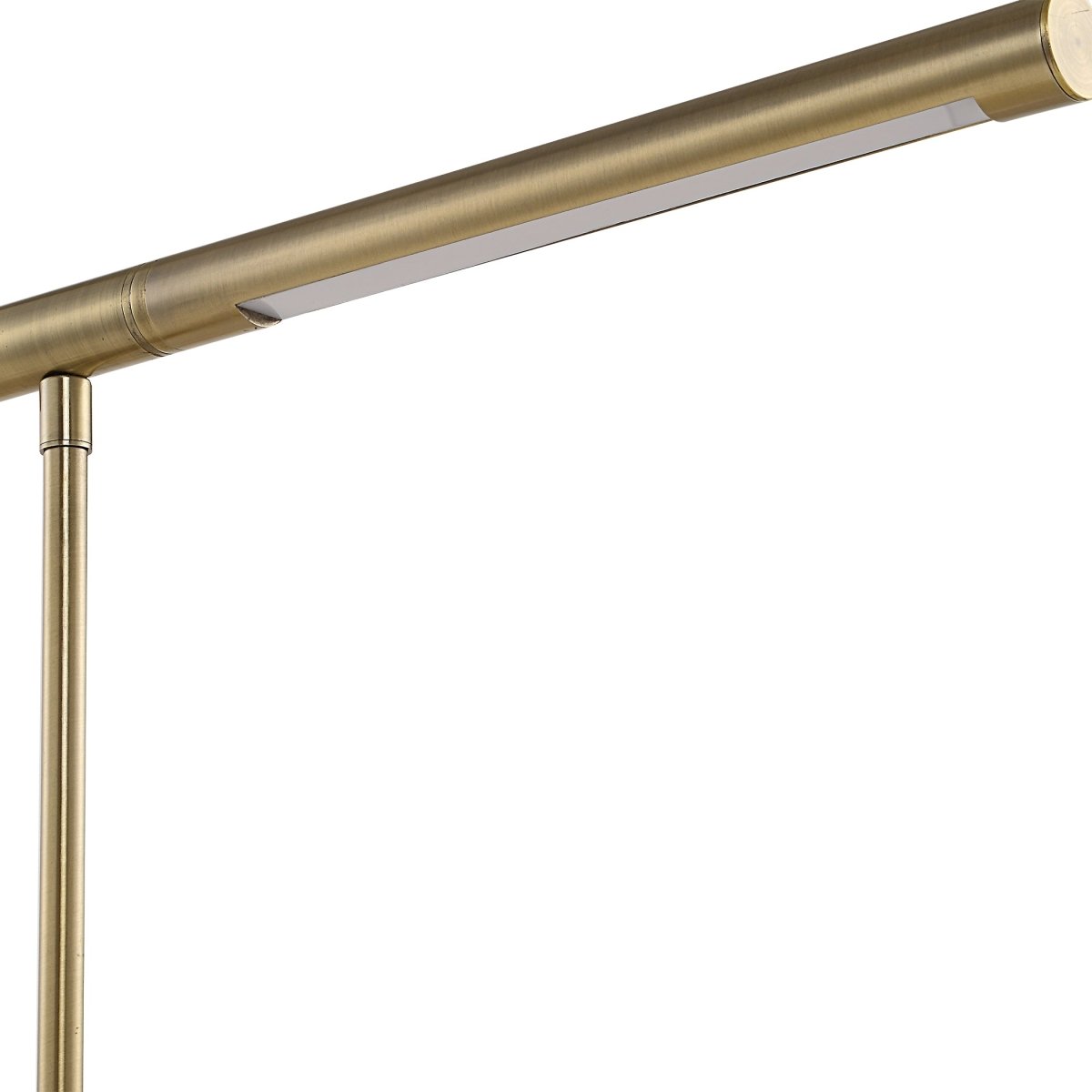 Antique Brass Desk Lamp with Integrated Light - Uttermost - Table Lamps by Modest Hut