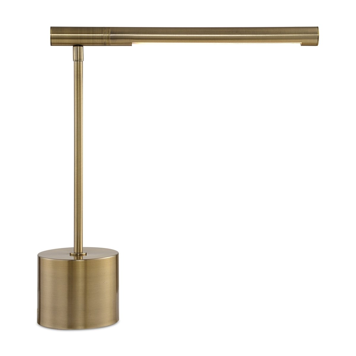 Antique Brass Desk Lamp with Integrated Light - Uttermost - Table Lamps by Modest Hut