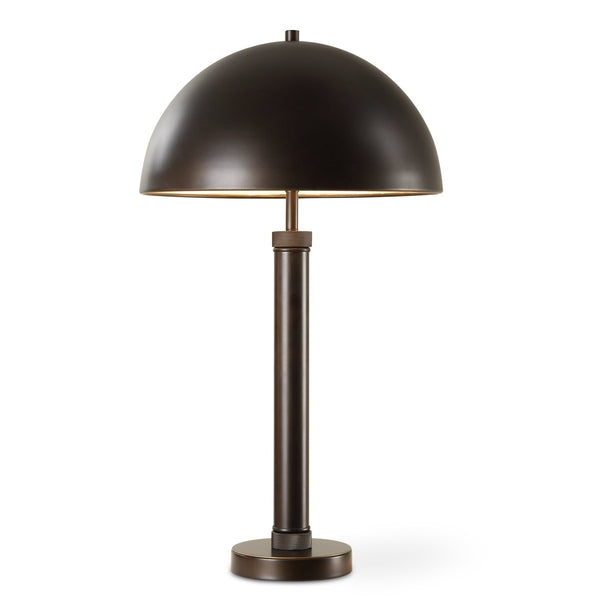 Antique Brass Metal Table Lamp with Knurling - Uttermost - Table Lamps by Modest Hut