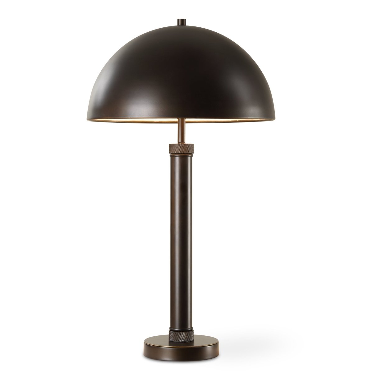 Antique Brass Metal Table Lamp with Knurling - Uttermost - Table Lamps by Modest Hut