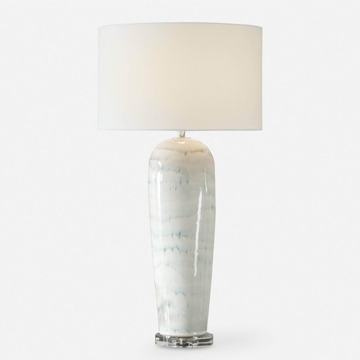 Arden White Glaze Table Lamp - Uttermost - Table Lamps by Modest Hut