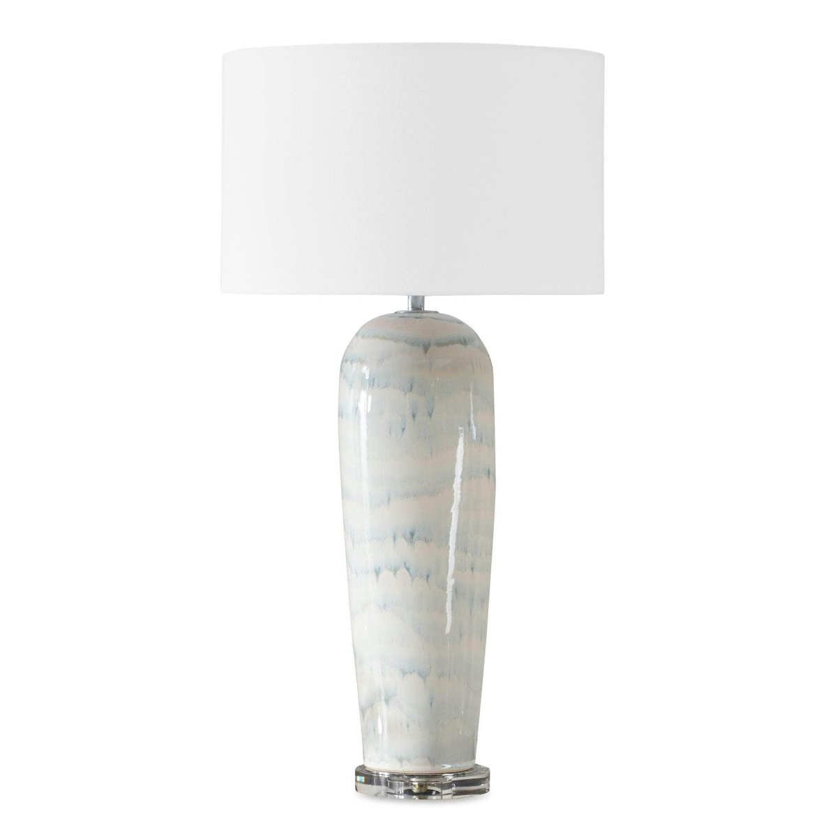 Arden White Glaze Table Lamp - Uttermost - Table Lamps by Modest Hut