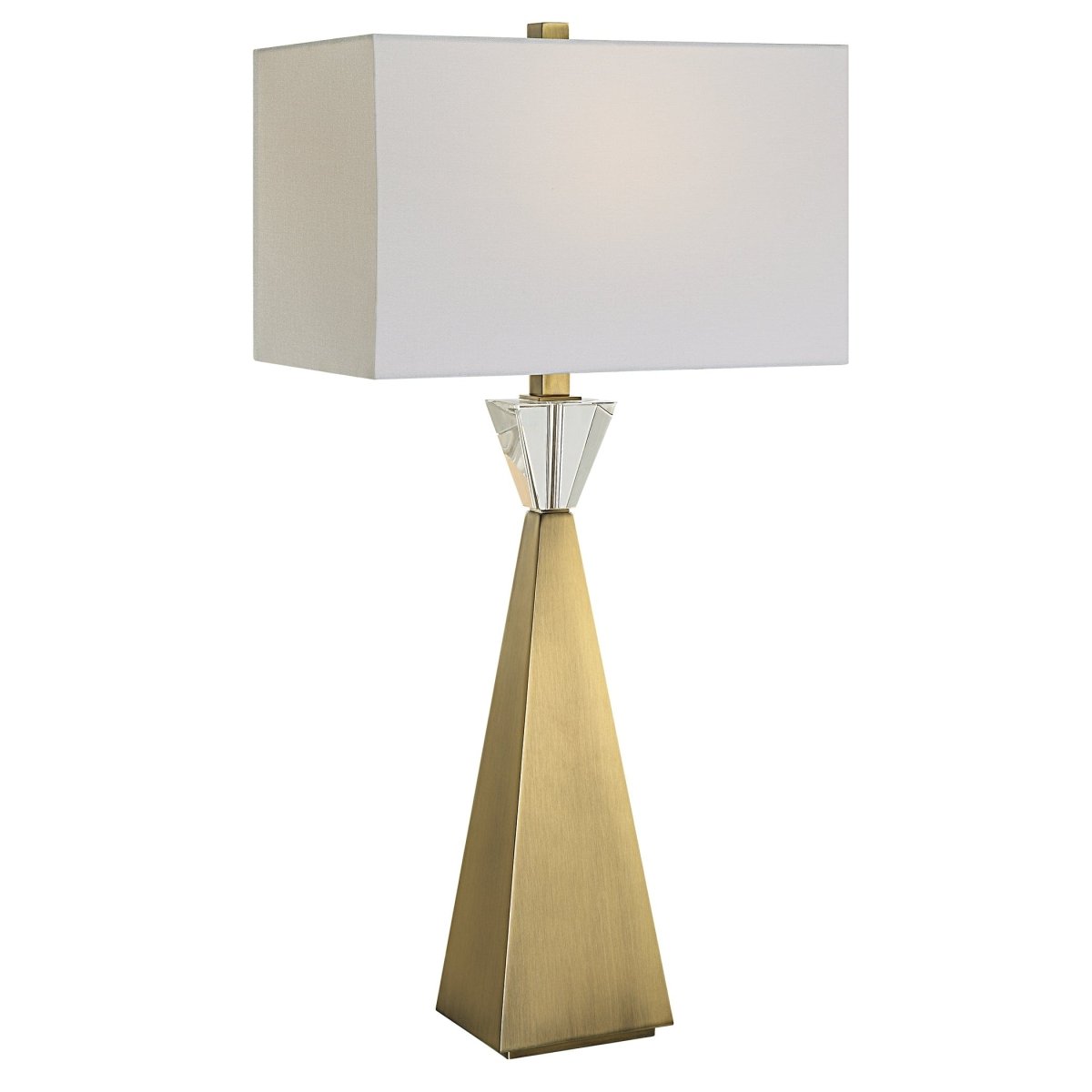 Arete Modern Brass Table Lamp - Uttermost - Table Lamps by Modest Hut