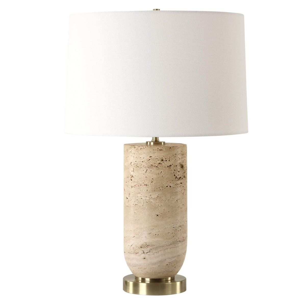 Aubrey Travertine Table Lamp - Uttermost - Table Lamps by Modest Hut