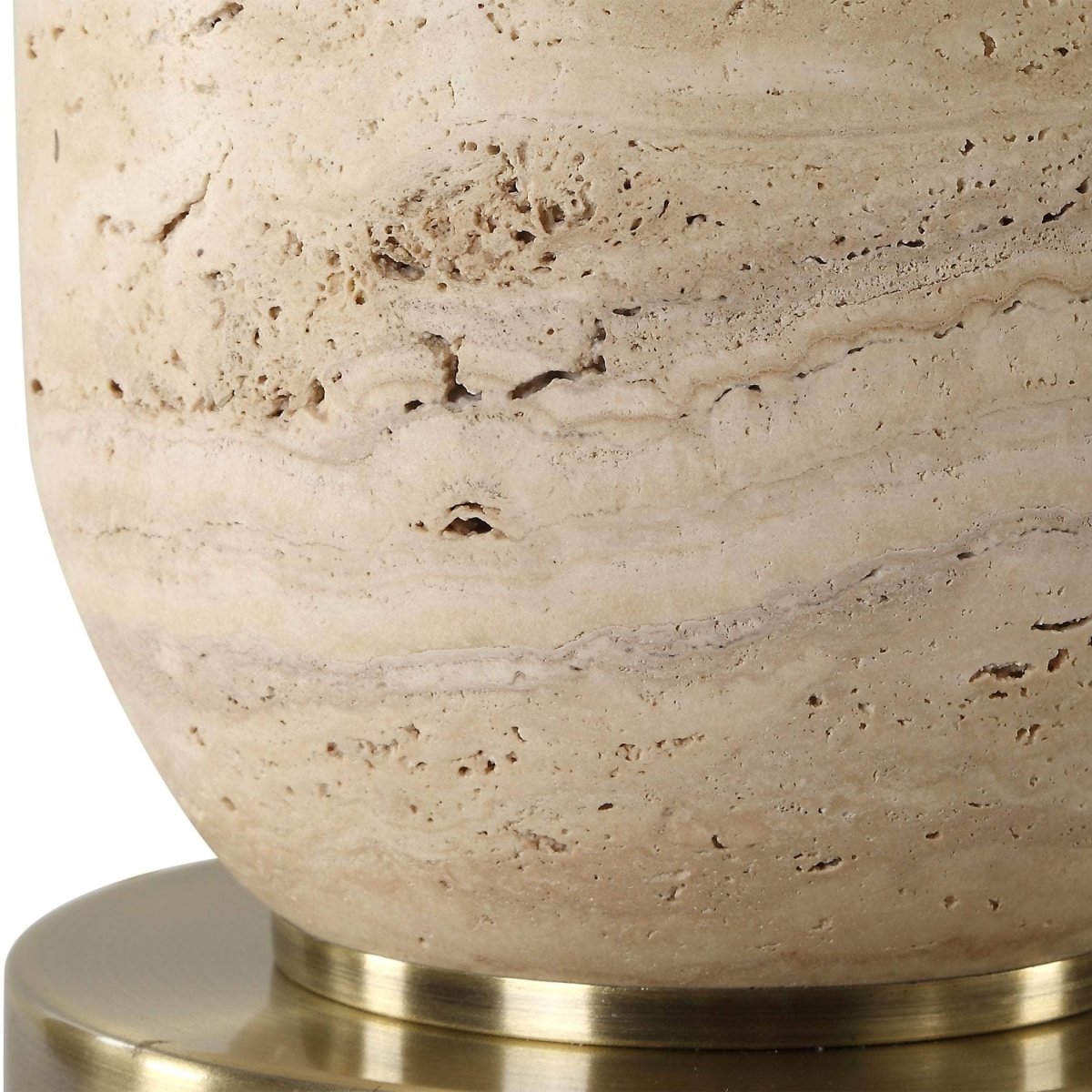 Aubrey Travertine Table Lamp - Uttermost - Table Lamps by Modest Hut