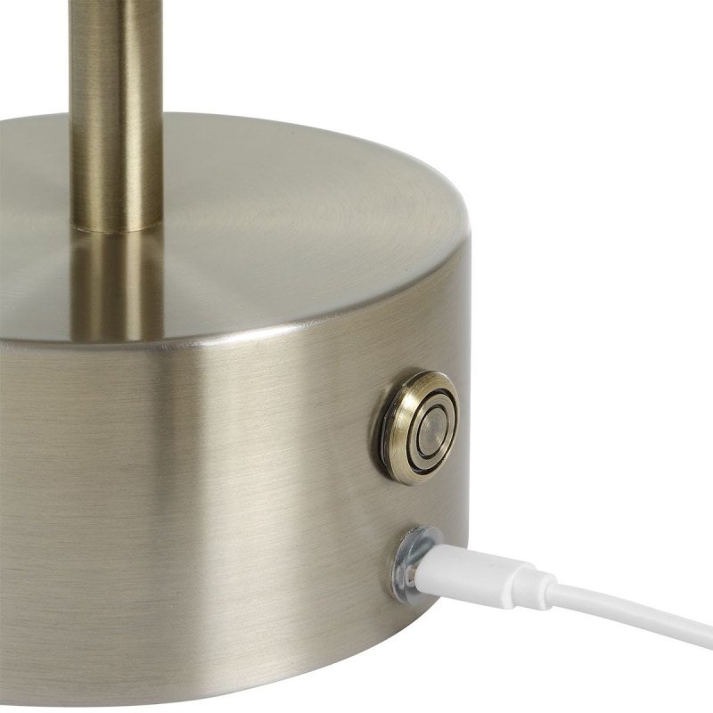 Side view of the Auden Rechargable Accent Lamp by Uttermost