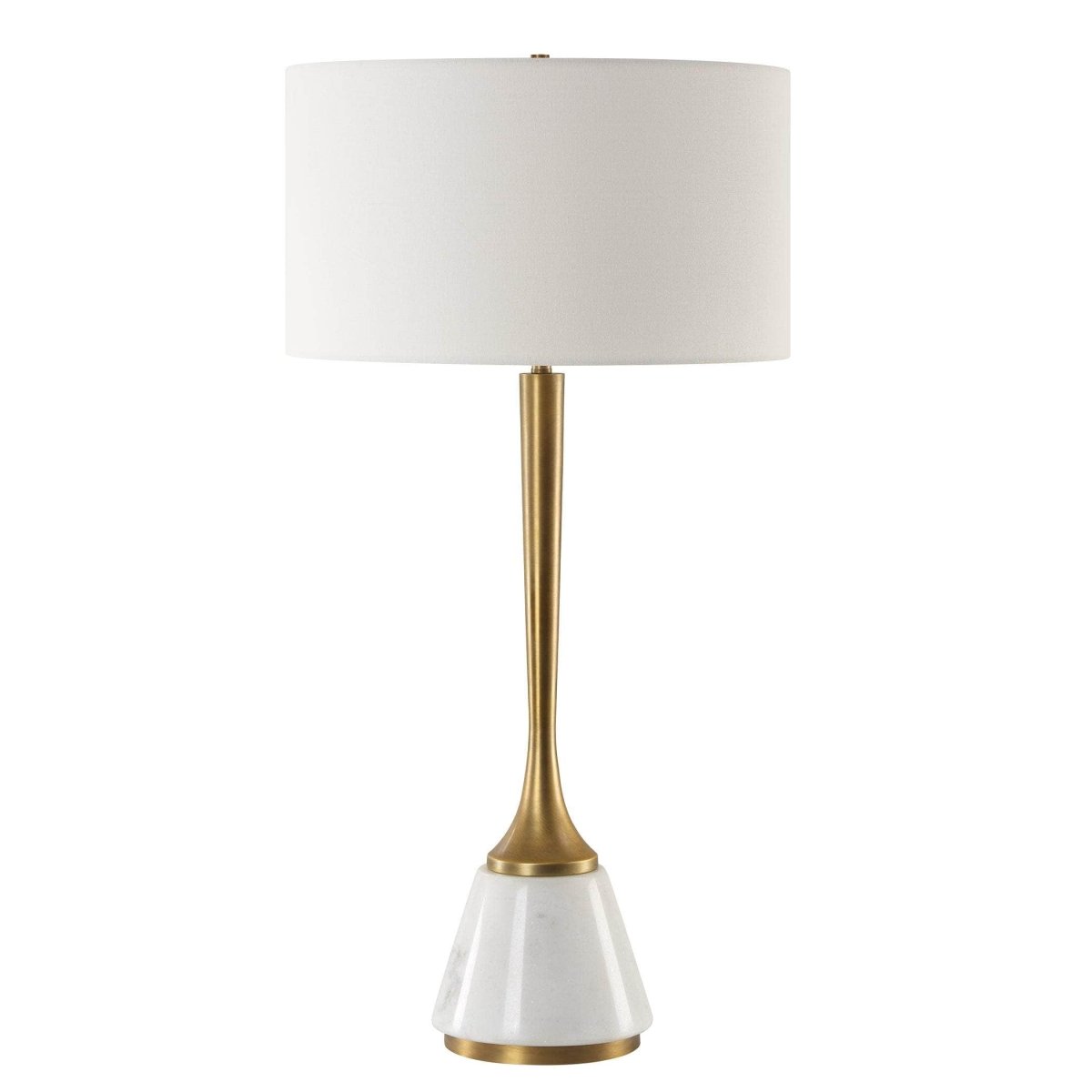 Avola White Marble Table Lamp - Uttermost - Table Lamps by Modest Hut