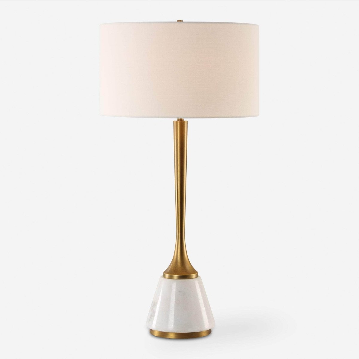 Avola White Marble Table Lamp - Uttermost - Table Lamps by Modest Hut