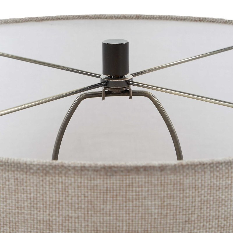 Barat White Ceramic Table Lamp by Uttermost alternate view 4