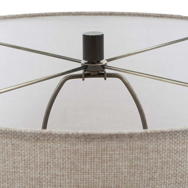 Barat White Ceramic Table Lamp - Table Lamps