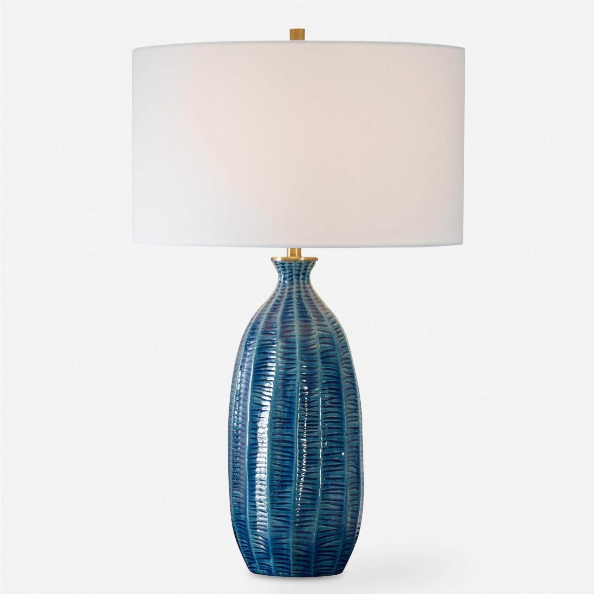 Bixby Blue Table Lamp - Uttermost - Table Lamps by Modest Hut