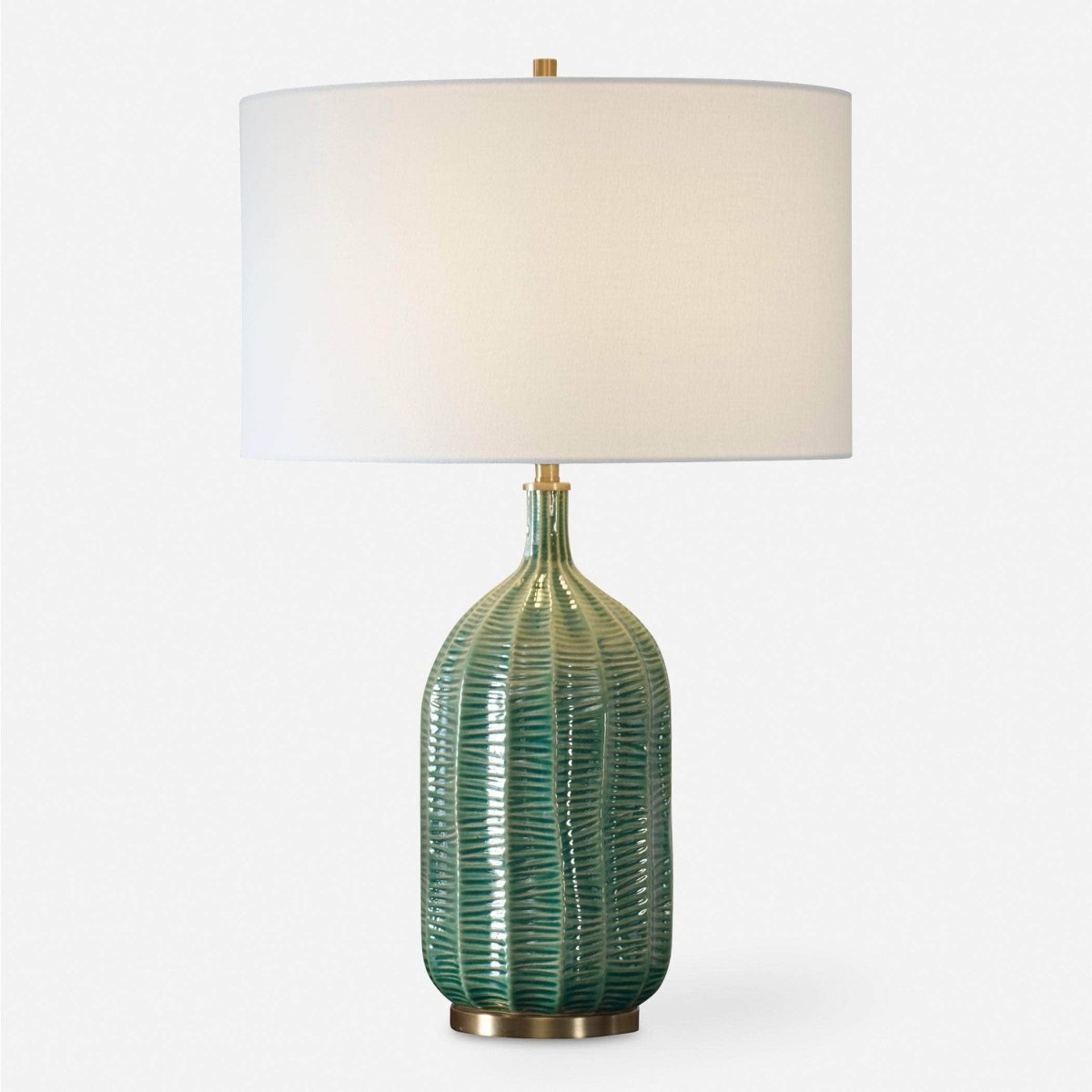 Bixby Green Table Lamp - Uttermost - Table Lamps by Modest Hut