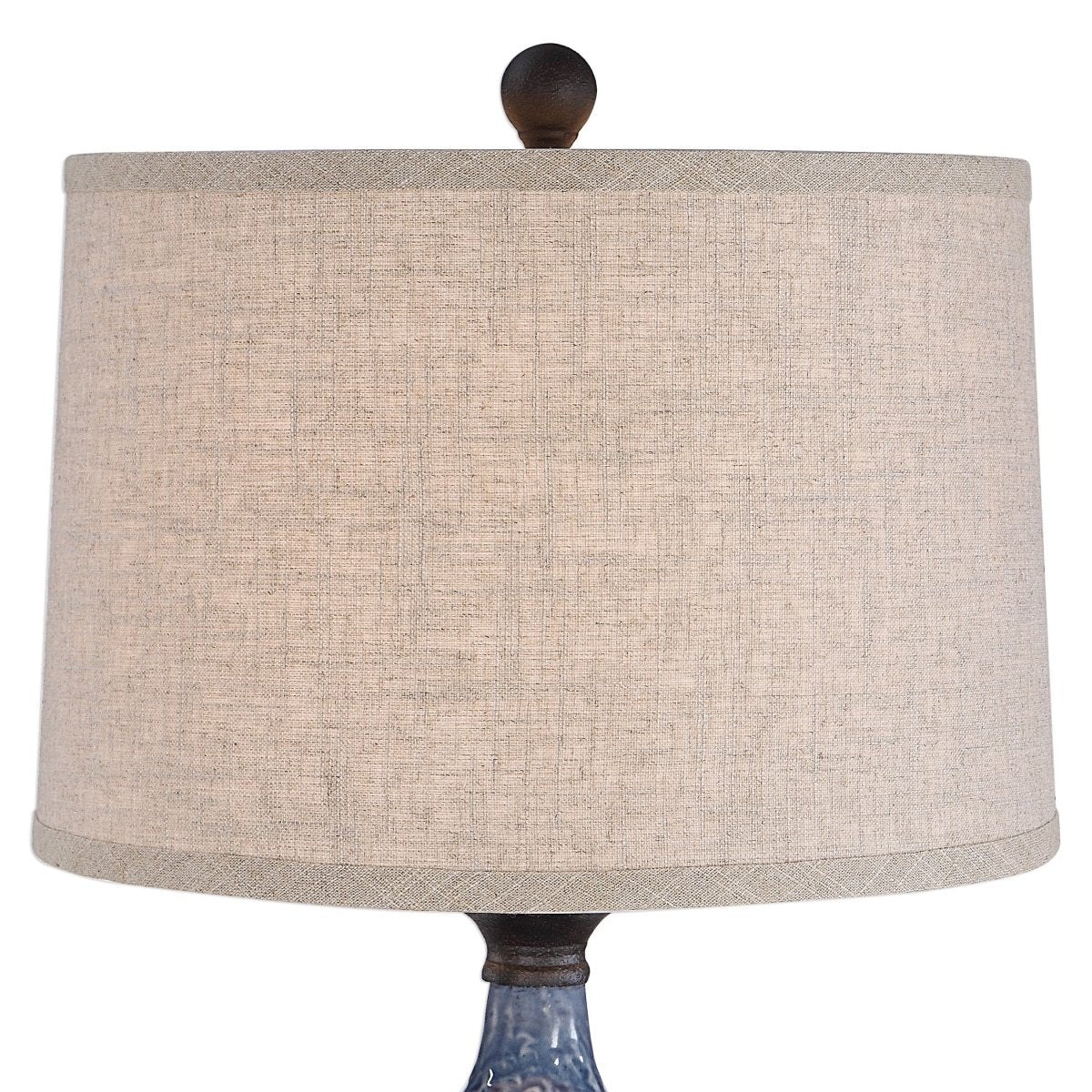 Blue Textured Ceramic Table Lamp - Uttermost - Table Lamps by Modest Hut