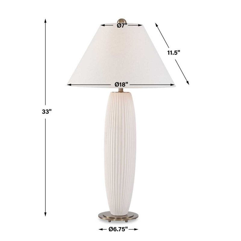 Dimension guide for the Brinsley Table Lamp