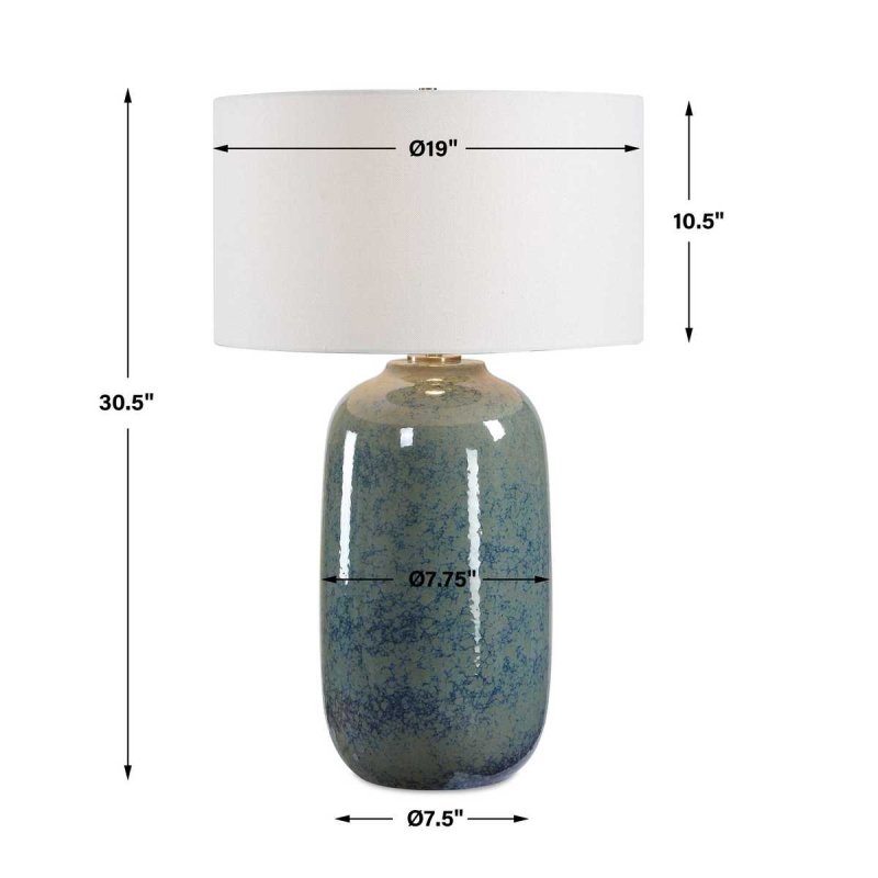 Dimension guide for the Caliendo Table Lamp