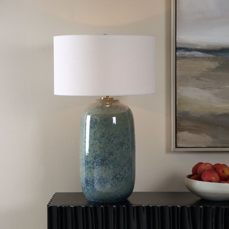 Caliendo Table Lamp styled in a room setting