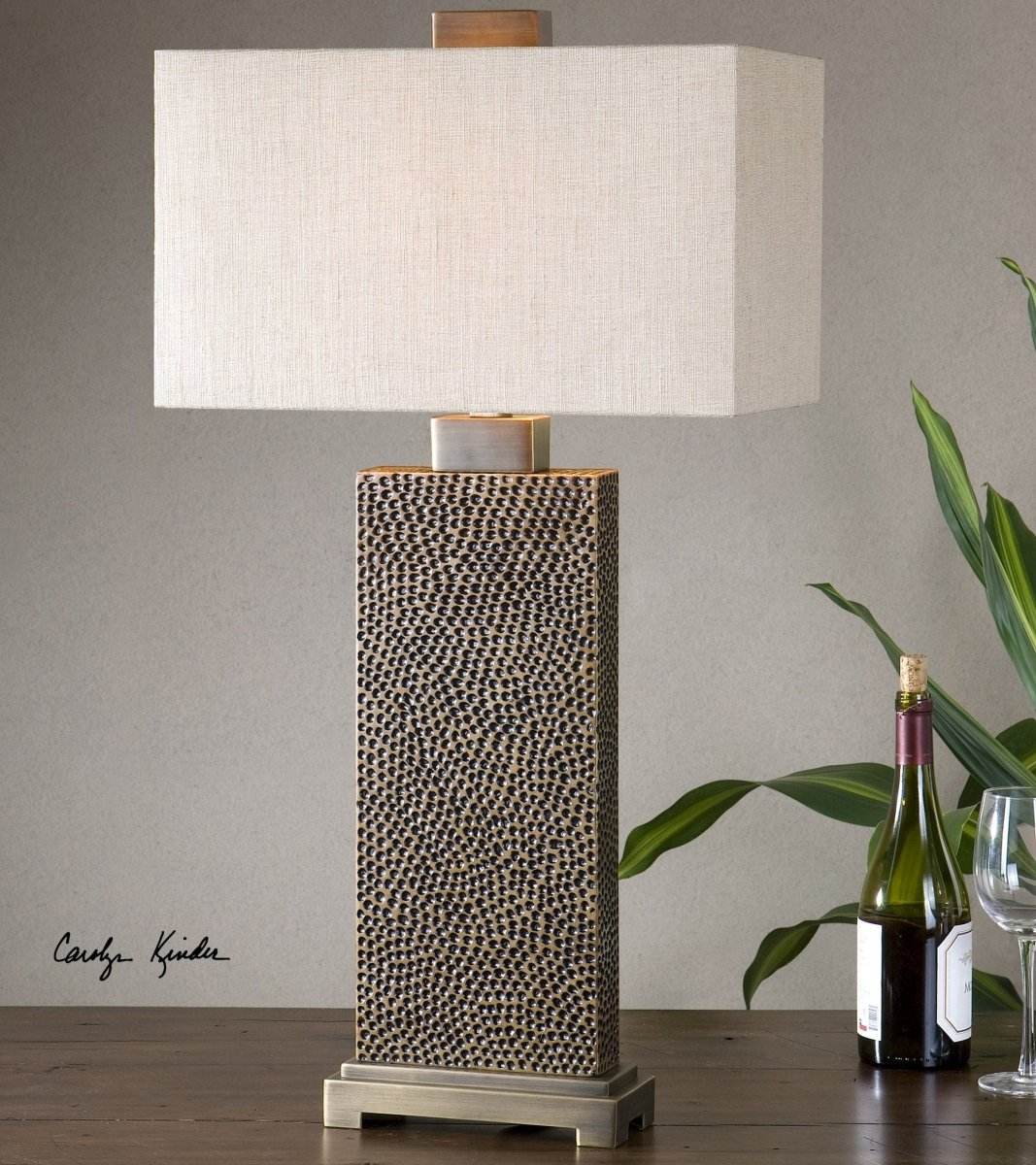 Canfield Coffee Bronze Table Lamp - Uttermost - Table Lamps by Modest Hut