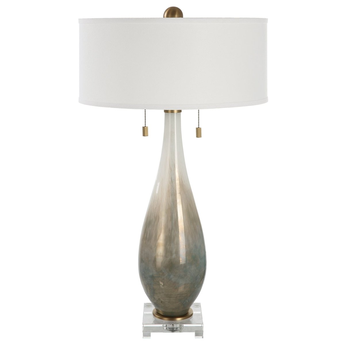 Cardoni Bronze Glass Table Lamp - Uttermost - Table Lamps by Modest Hut