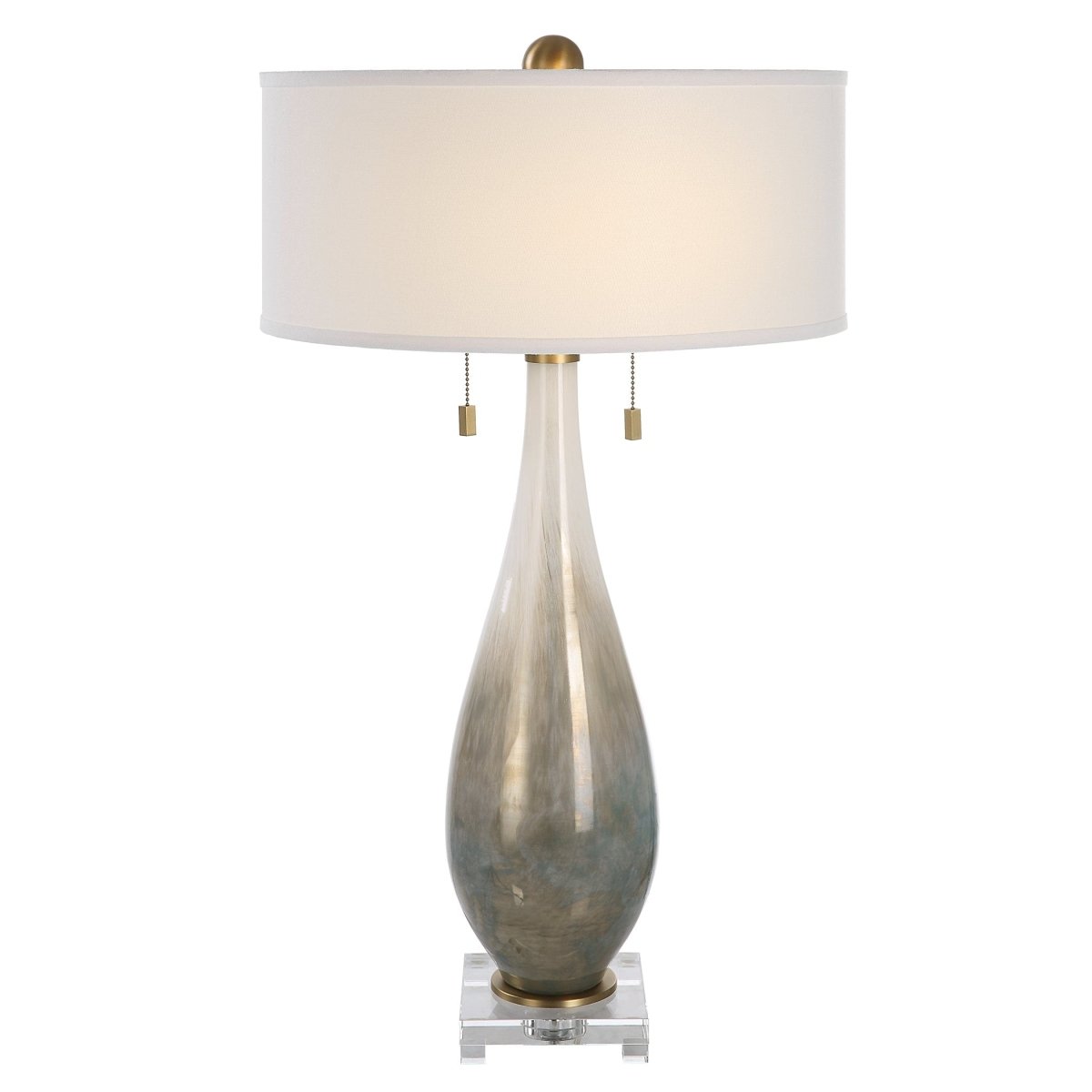 Cardoni Bronze Glass Table Lamp - Uttermost - Table Lamps by Modest Hut