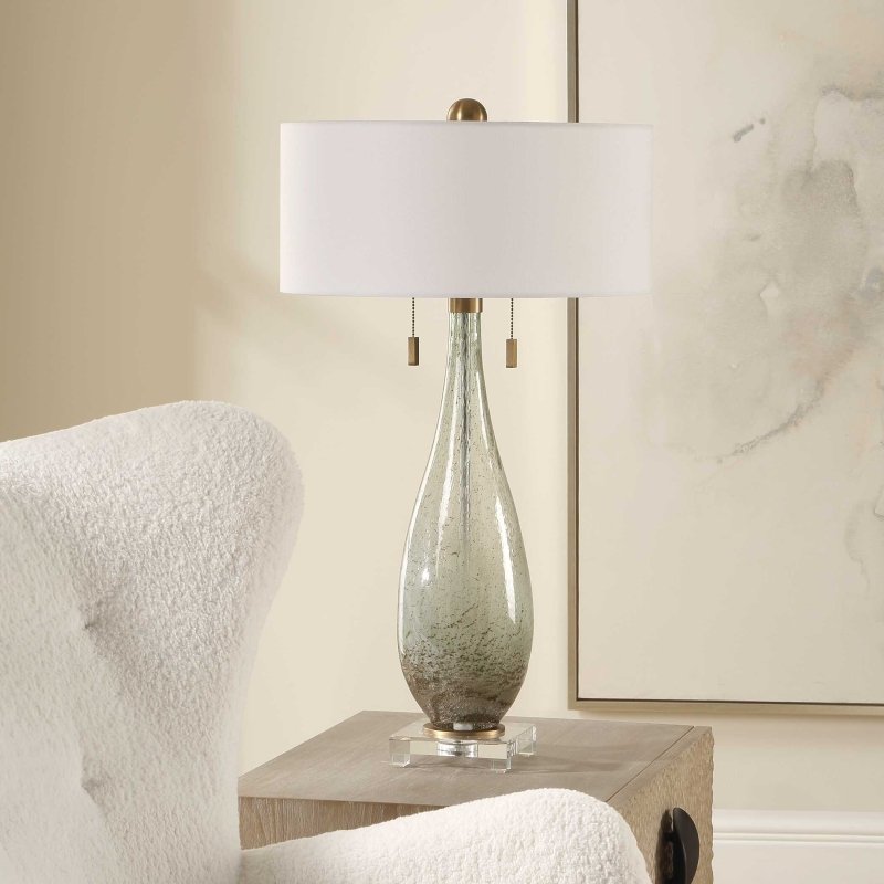 Cardoni Green Table Lamp by Uttermost alternate view 1