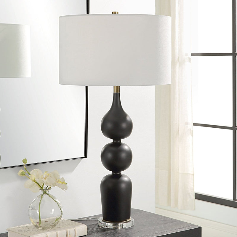 Caviar Black Table Lamp - Uttermost - Table Lamps by Modest Hut