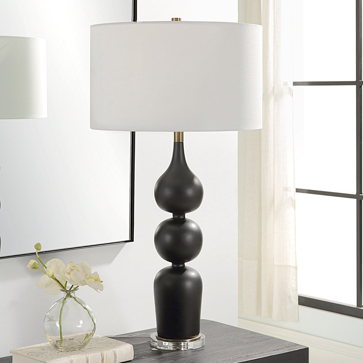 Caviar Black Table Lamp - Uttermost - Table Lamps by Modest Hut