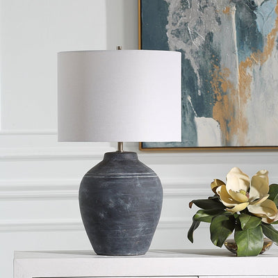 Ceramic's Subtle Texture Table Lamp - Uttermost - Table Lamps by Modest Hut