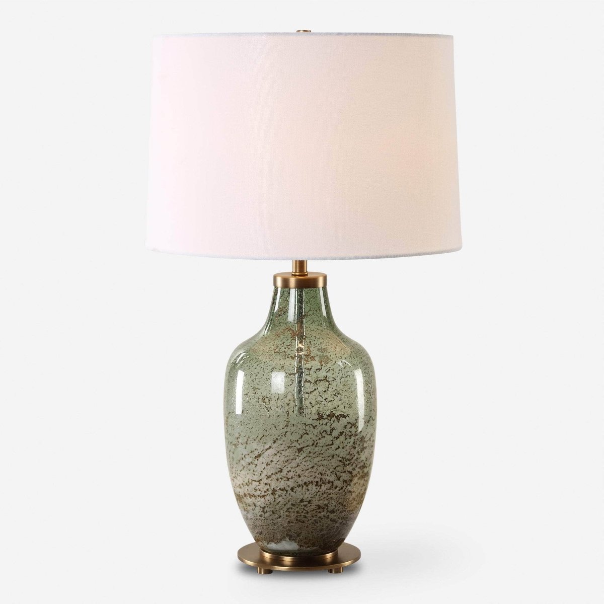 Chianti Olive Glass Table Lamp - Uttermost - Table Lamps by Modest Hut