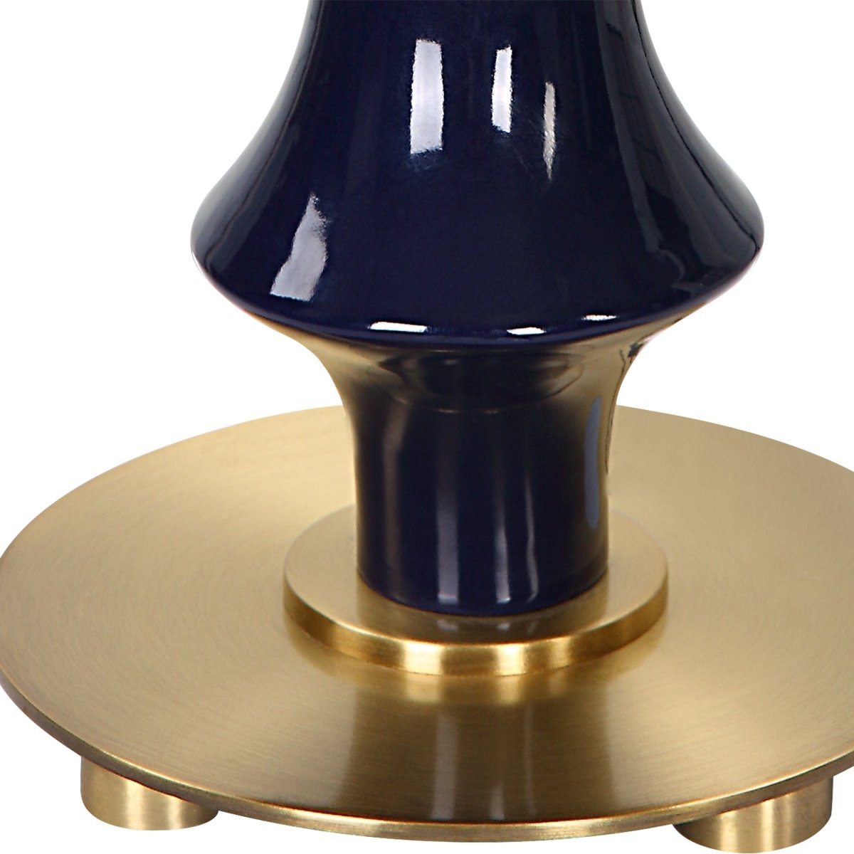 Coil Sculpted Blue Table Lamp - Uttermost - Table Lamps by Modest Hut