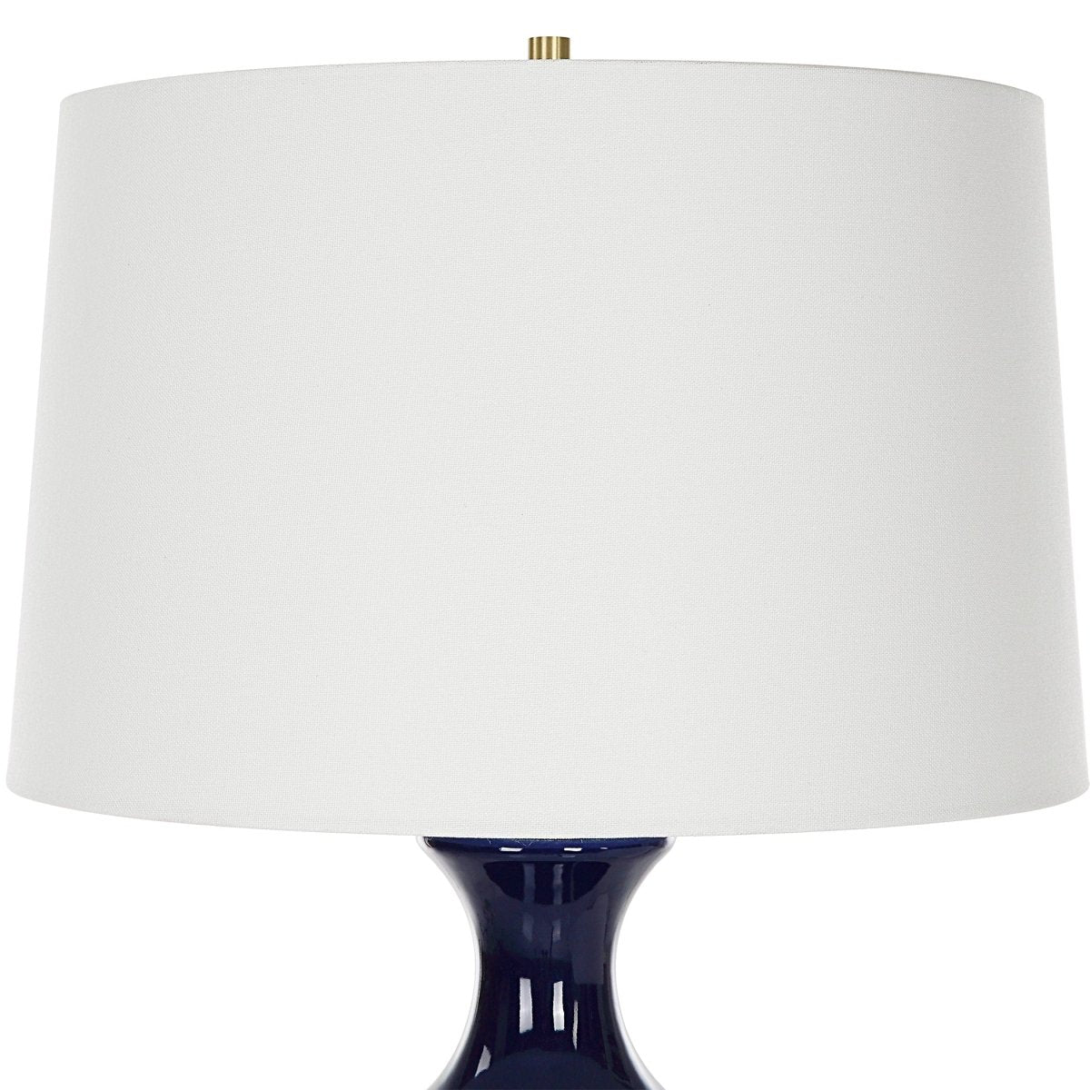 Coil Sculpted Blue Table Lamp - Uttermost - Table Lamps by Modest Hut