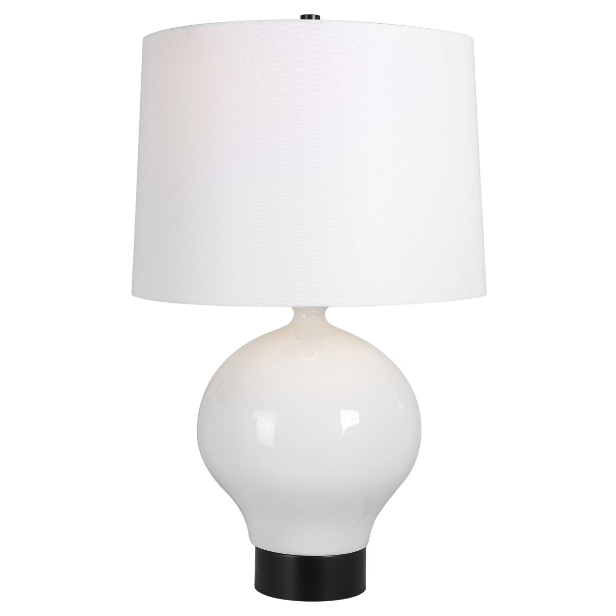 Collar Gloss White Table Lamp - Uttermost - Table Lamps by Modest Hut