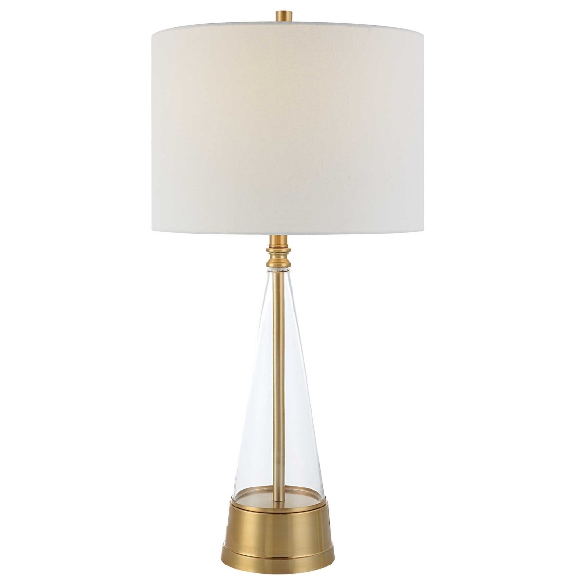 Contemporary Style Cone Shaped Table Lamp - Uttermost - Table Lamps by Modest Hut