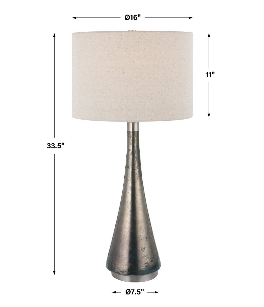 Contour Metallic Glass Table Lamp - Uttermost - Table Lamps by Modest Hut