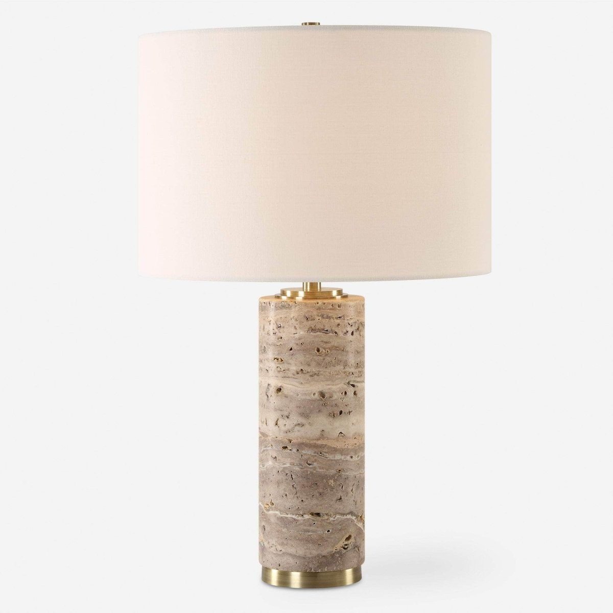 Cortado Travertine Table Lamp - Uttermost - Table Lamps by Modest Hut