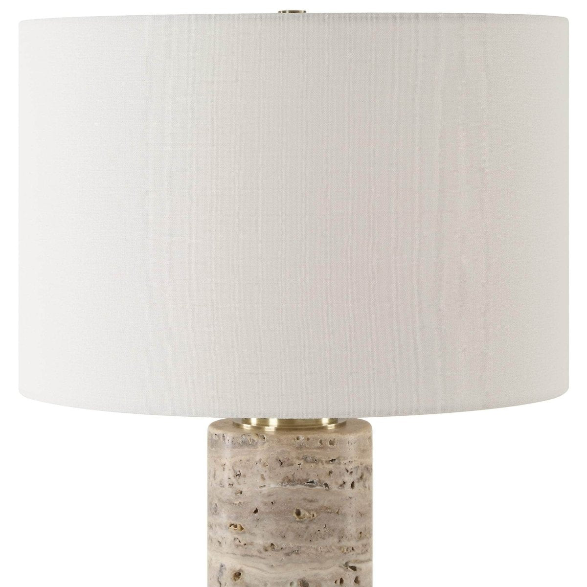 Cortado Travertine Table Lamp - Uttermost - Table Lamps by Modest Hut