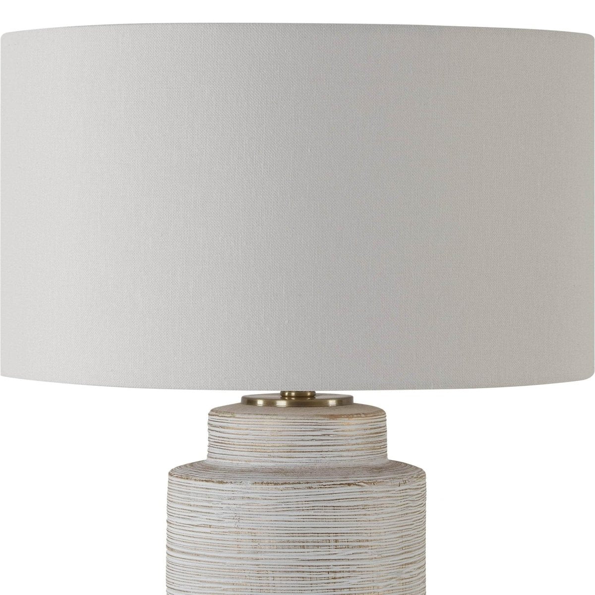 Crimp Ribbed Table Lamp - Uttermost - Table Lamps by Modest Hut