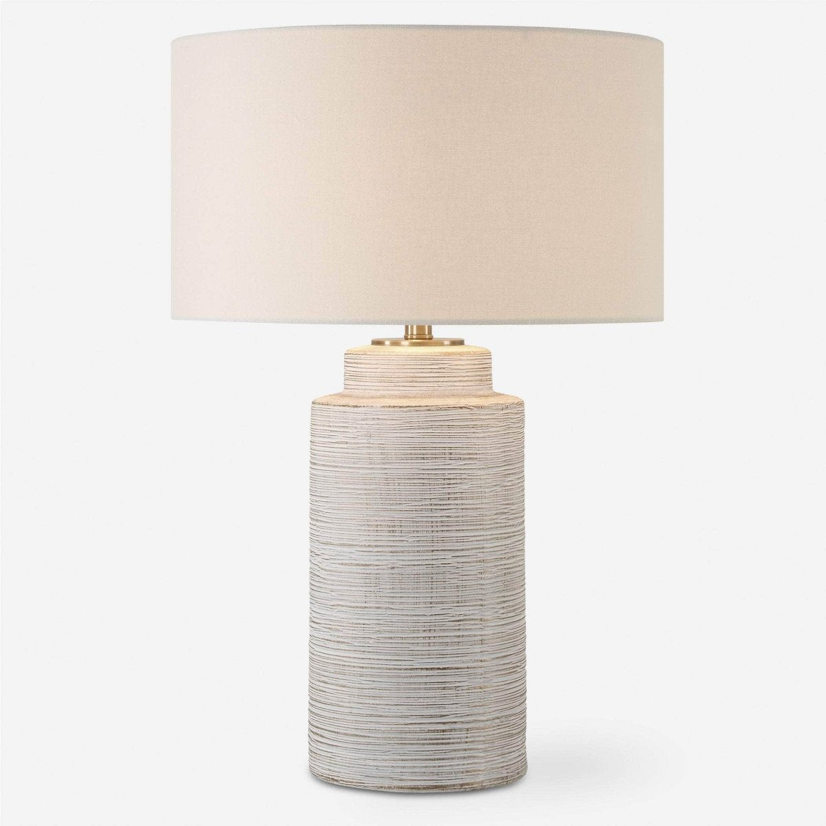 Crimp Ribbed Table Lamp - Uttermost - Table Lamps by Modest Hut