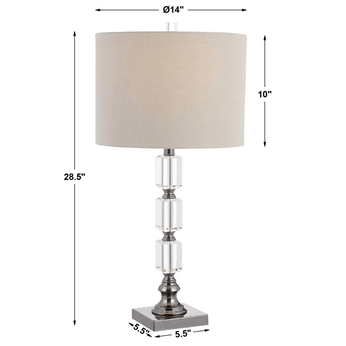 Cristal Table Lamp - Uttermost - Table Lamps by Modest Hut