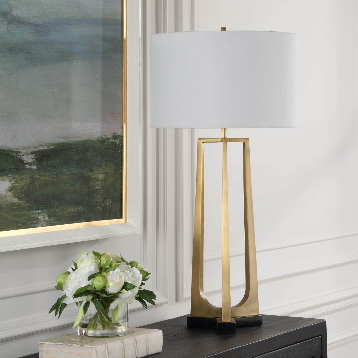 Crossroads Brass Table Lamp - Uttermost - Table Lamps by Modest Hut