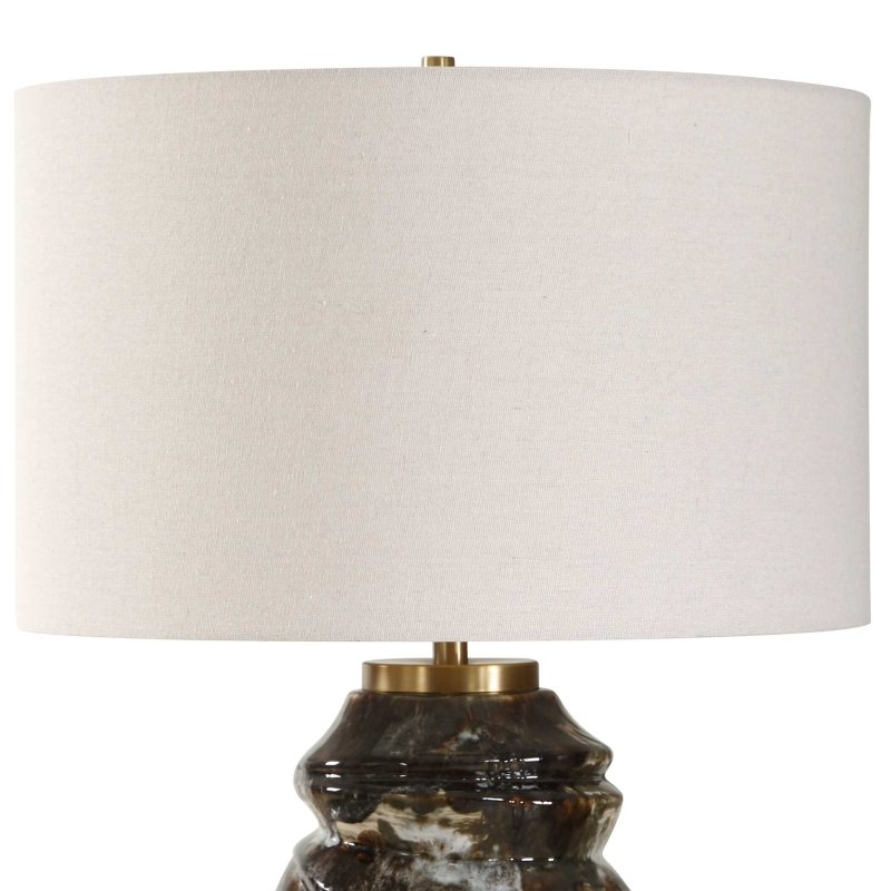 Cuoco Mottled Brown Table Lamp - Table Lamps