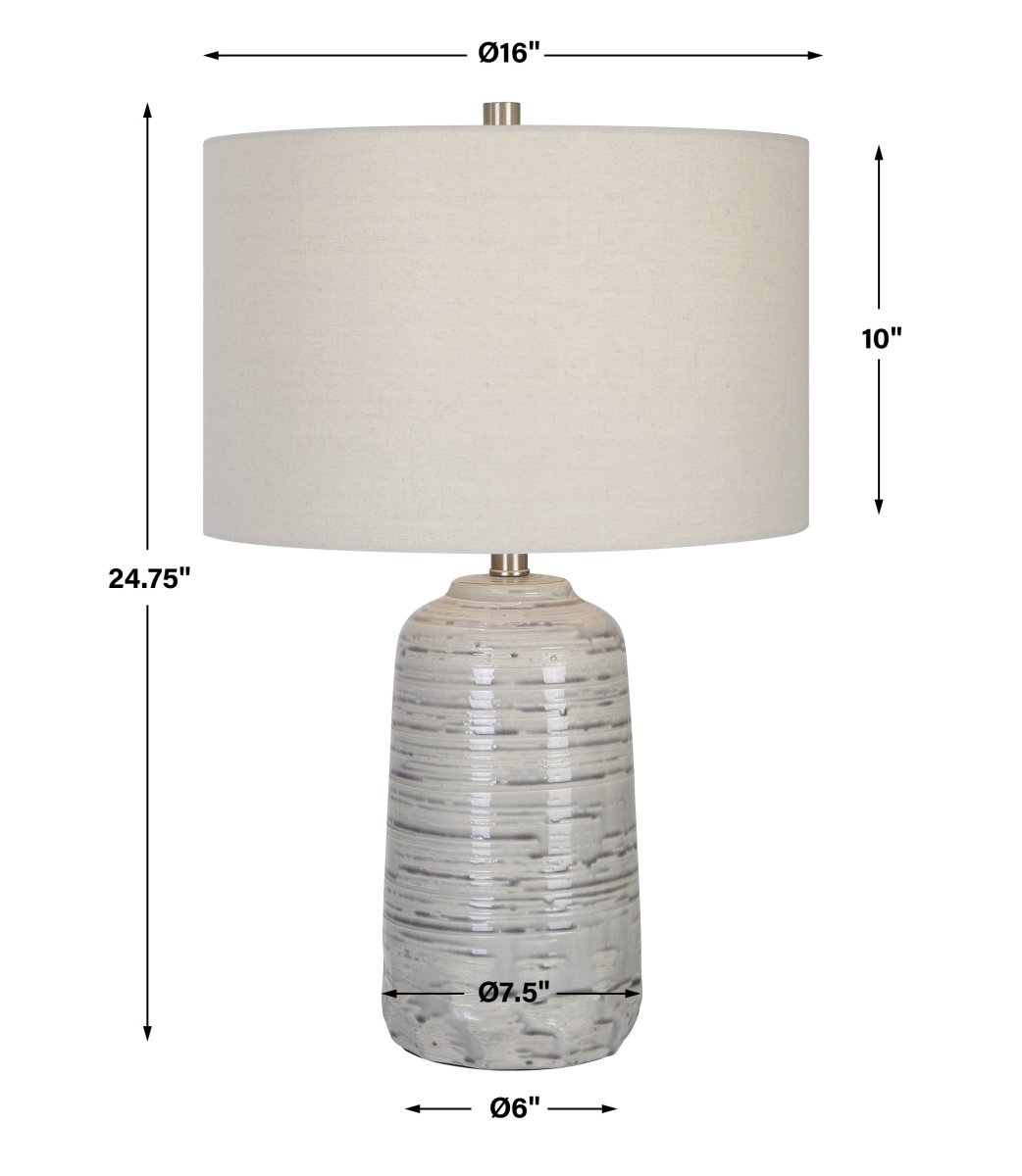 Cyclone Ivory Table Lamp - Uttermost - Table Lamps by Modest Hut