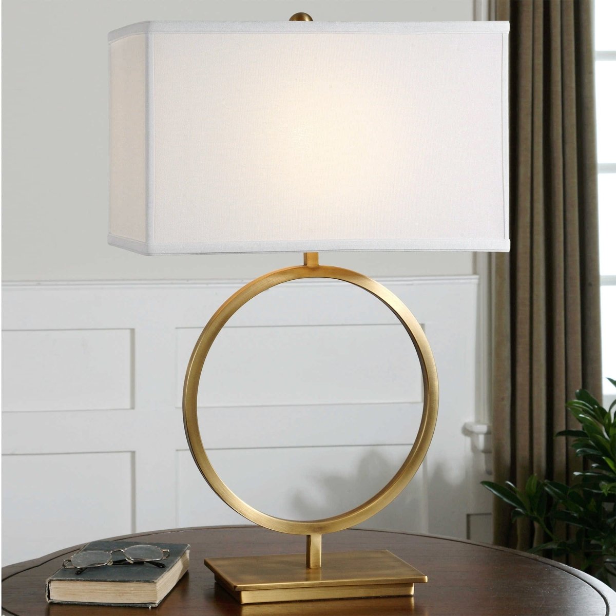 Duara Circle Table Lamp - Uttermost - Table Lamps by Modest Hut