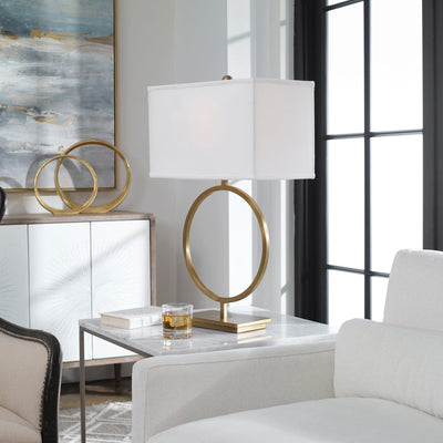 Duara Circle Table Lamp - Uttermost - Table Lamps by Modest Hut