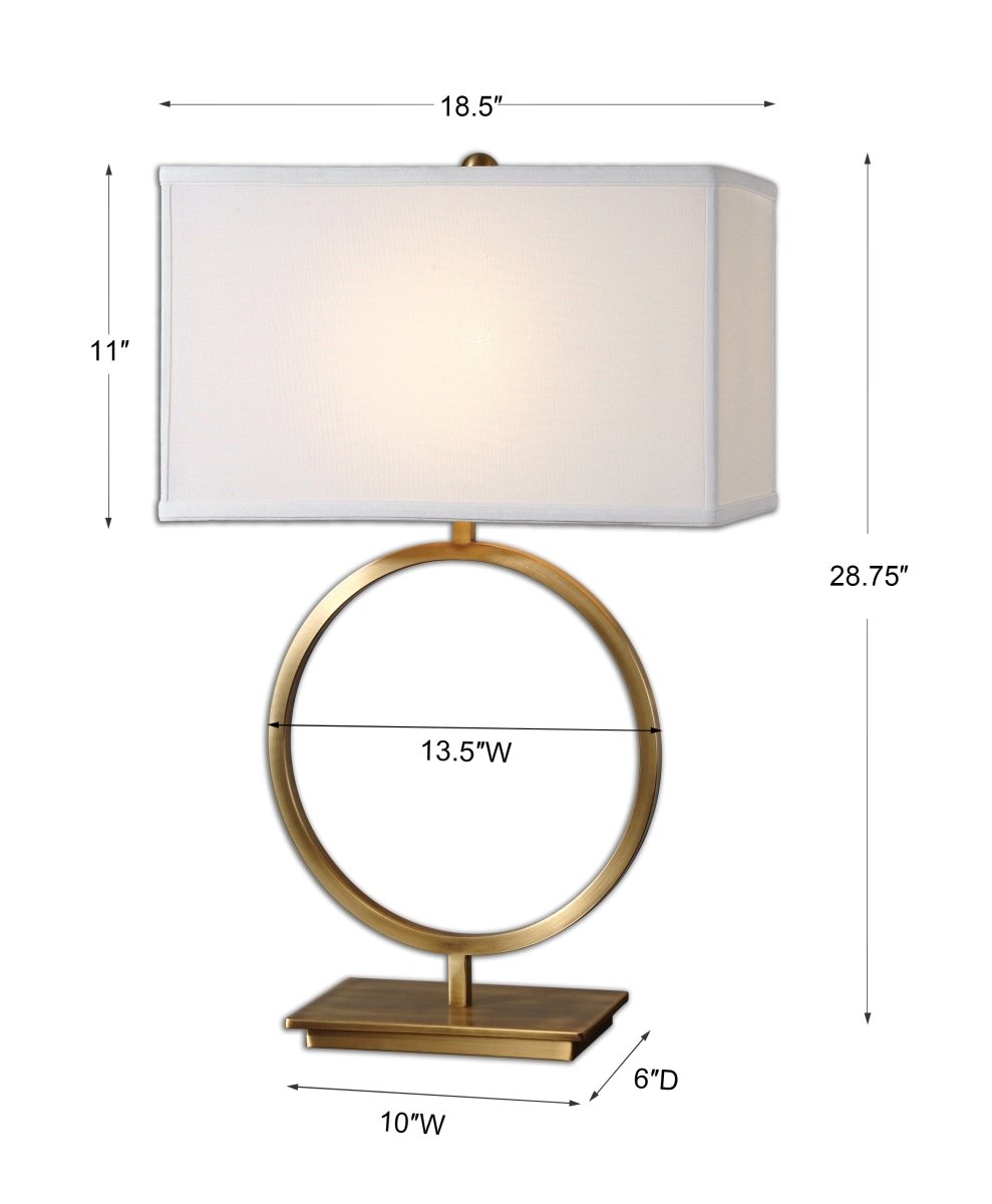 Duara Circle Table Lamp - Uttermost - Table Lamps by Modest Hut