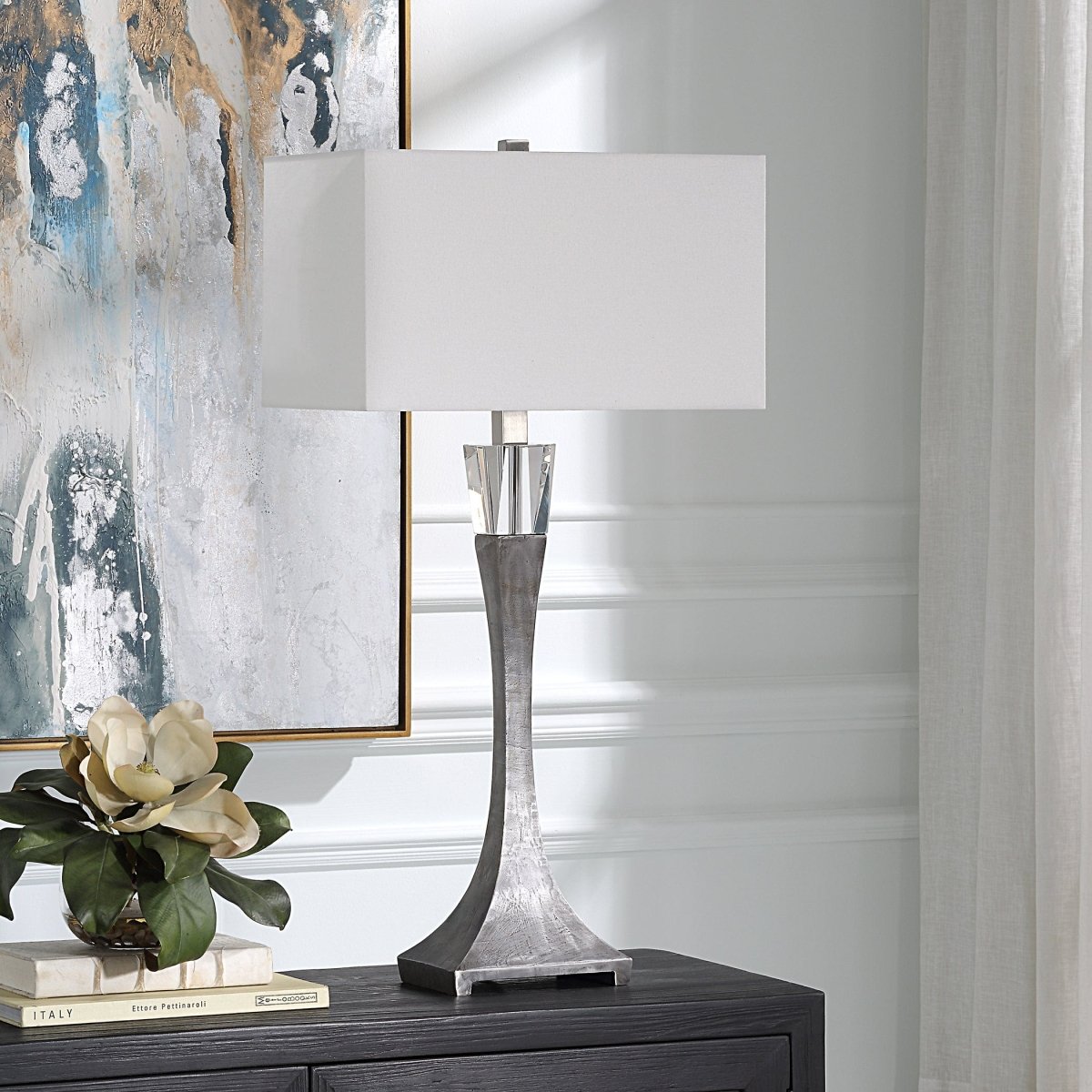 Edison Tapered Iron Table Lamp - Uttermost - Table Lamps by Modest Hut